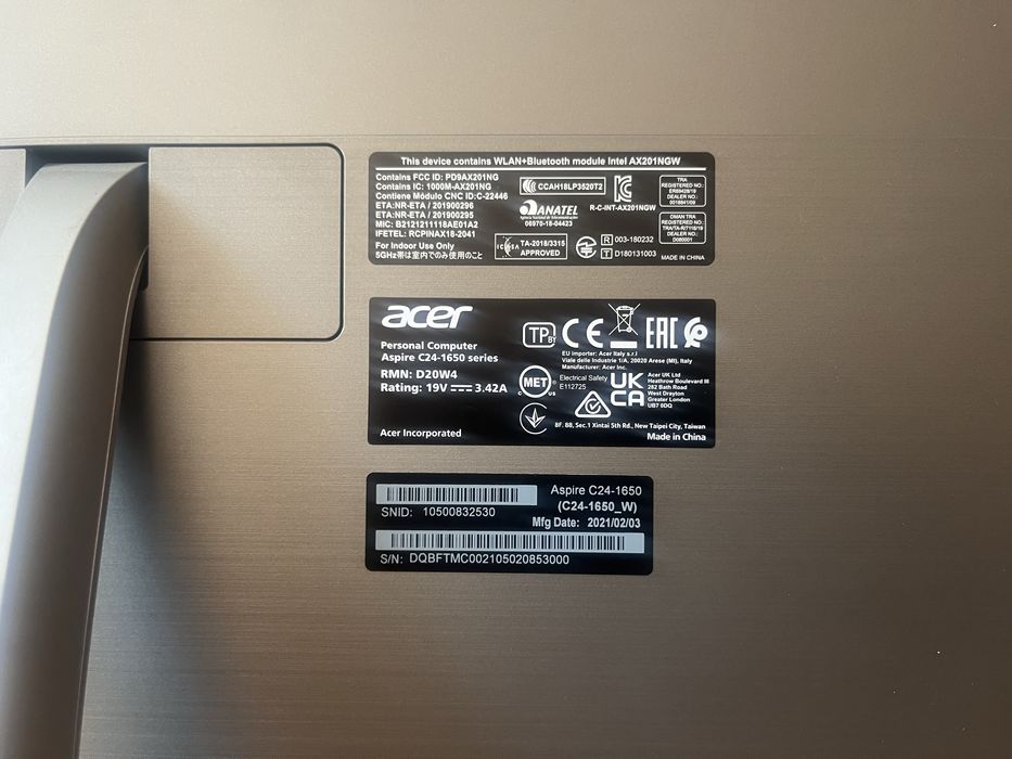 Моноблок Acer Aspire C24-1650