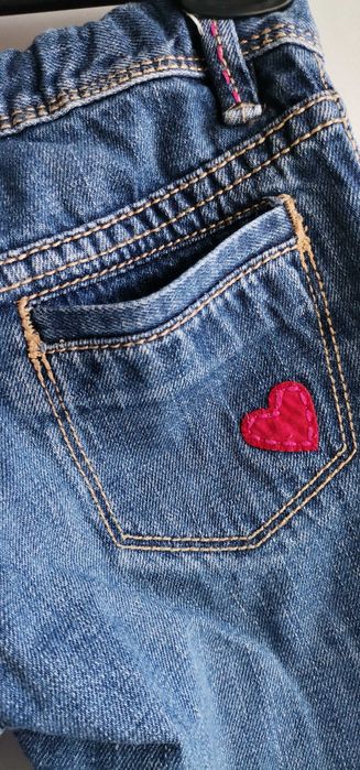 Blugi Kids Baby Gap Jeans evazați brodați măr 4ani Flare Jeans