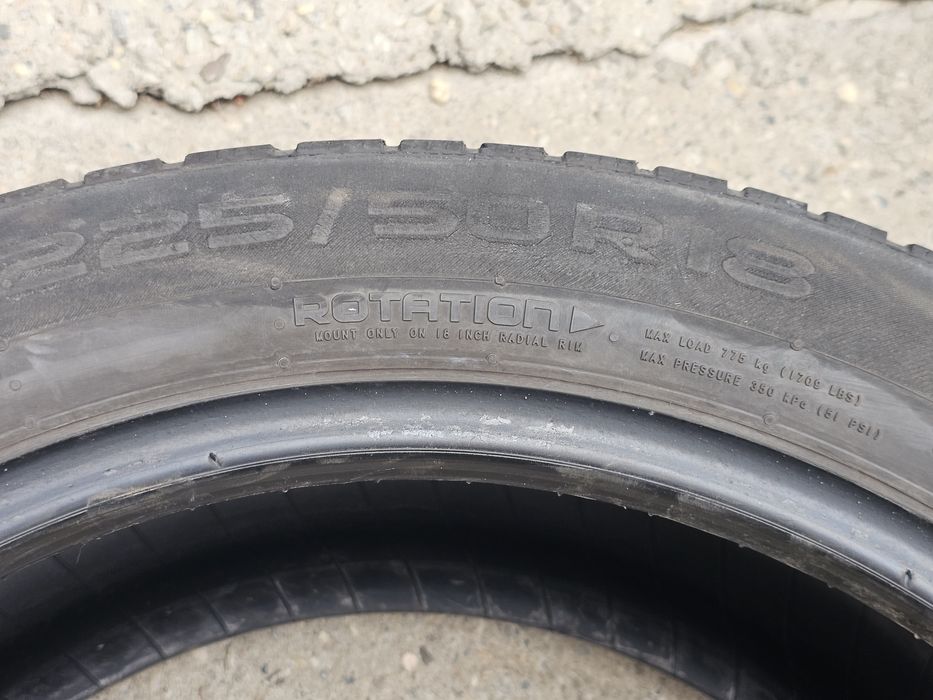 Anvelope iarnă uzate Nokian M+S 225*50R18
