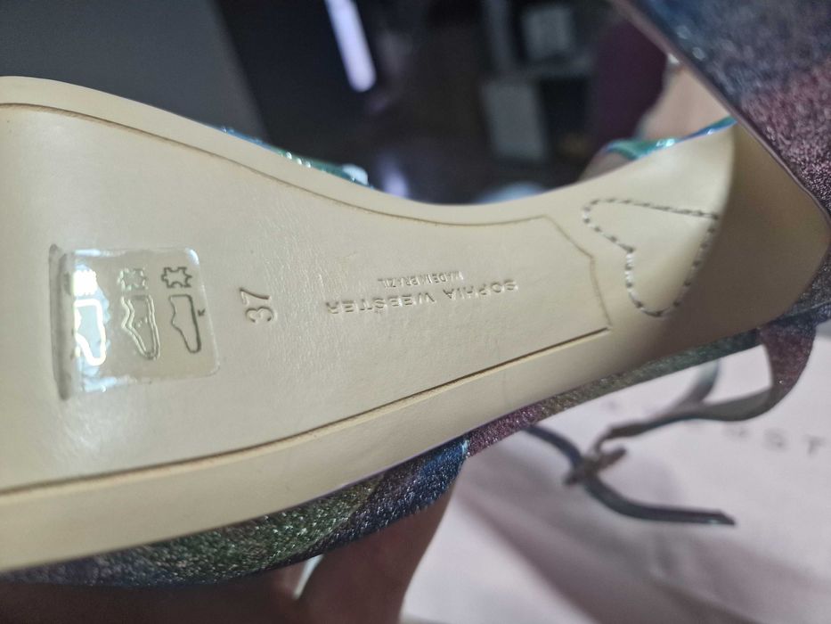 Pantofi dama Sophia Webster Natalia Sandals Mermaid Glitter 37