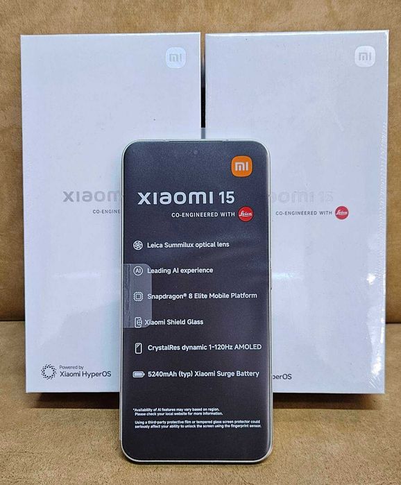 НОВ! Xiaomi 15 12GB 256GB Black / Green / White 2 години гаранция