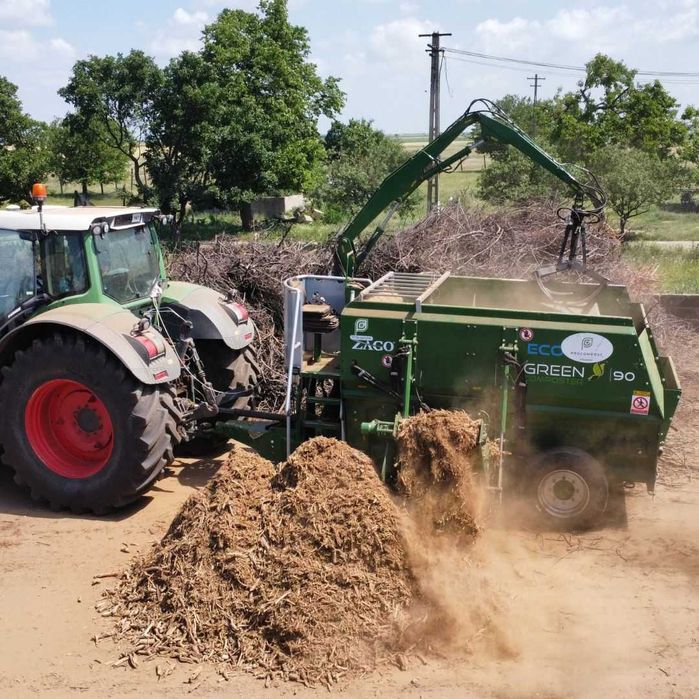 Tocător crengi și materiale vegetale Zago 9m3 / 15m3