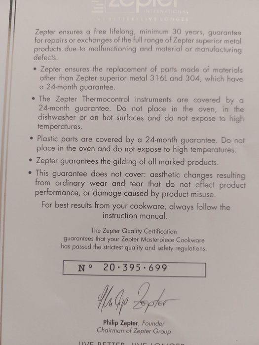 Тенджери за готвене Zepter