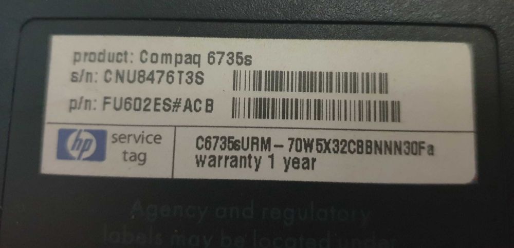 Ноутбук на запчасти HP.