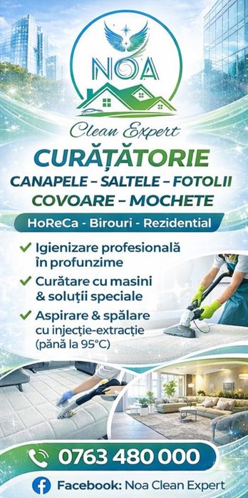 Noa Clean Expert - Servicii curatatorie la domiciliu Rm Sarat , Buzau.