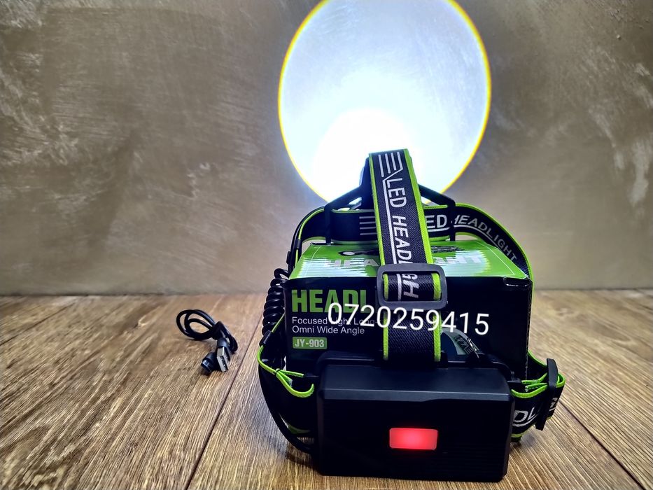 Lanterna Frontala POLICE cu Led Laser PM10, Pescuit, Camping