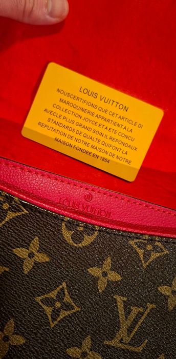 LOUIS VUITTON 'Monogram Canvas Saint Placide Cerise' В Червено