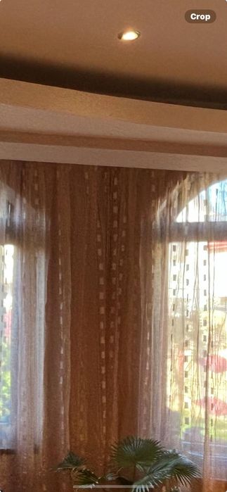 Vand perdea organza brodata 12 m lungime×2,65 m inaltime