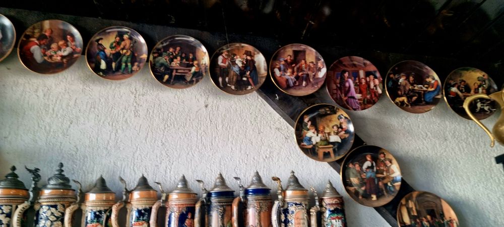 Farfurii decorative set 12 buc portelan