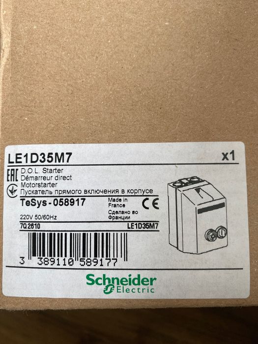 Schneider DOL Motorstarter model LE1D35M7 TeSys 058917.