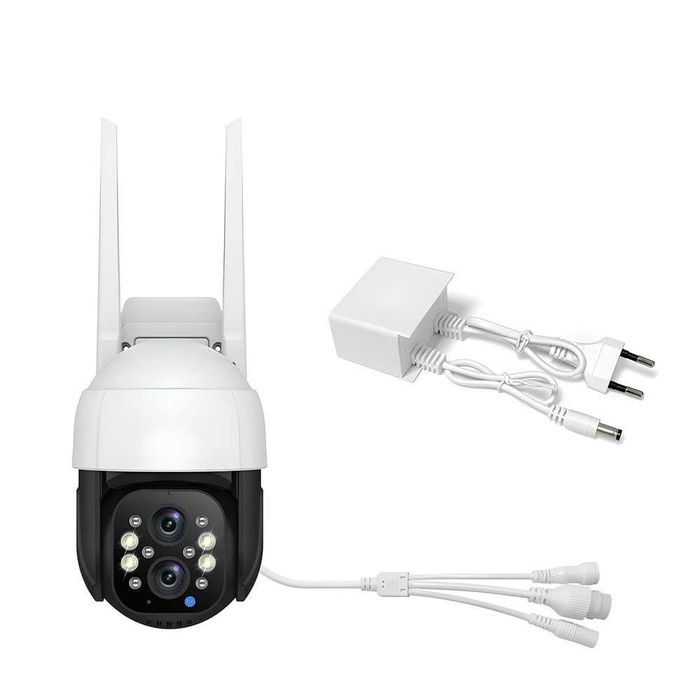 AVATTO IPC20-EU 4MP WiFi Външна Камера с Двоен Обектив | IP66 | 355*