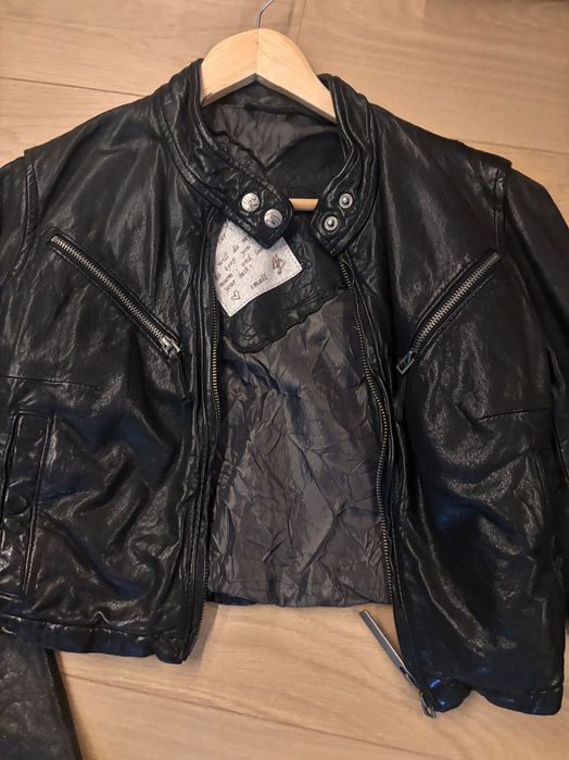 Късо яке от естествена кожа BSB