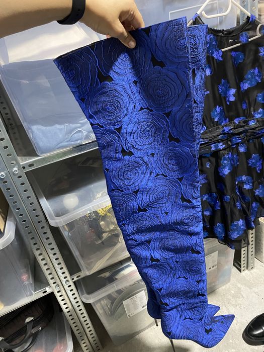 Cizme Zara noi textil, still Rihanna, 39