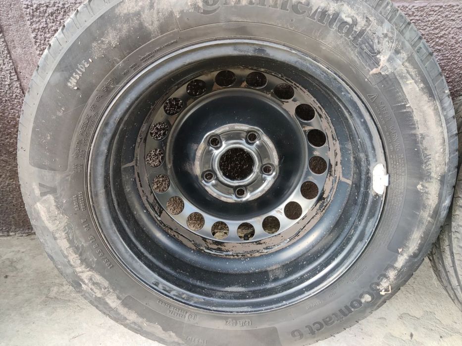 Jante tabla R15" 5X112 VW Golf Passat Seat Exeo Audi A3 A4 anvelope 195/65 R15 Continental 1K0601027C
