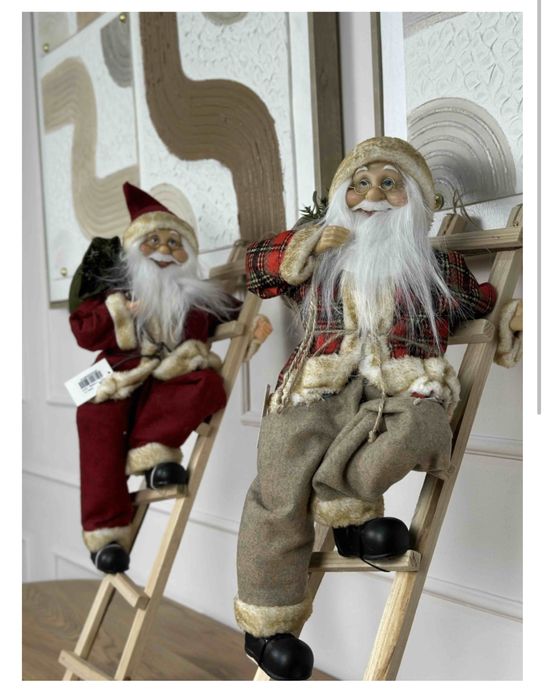 Новогоднее украшение дед мороз 60см