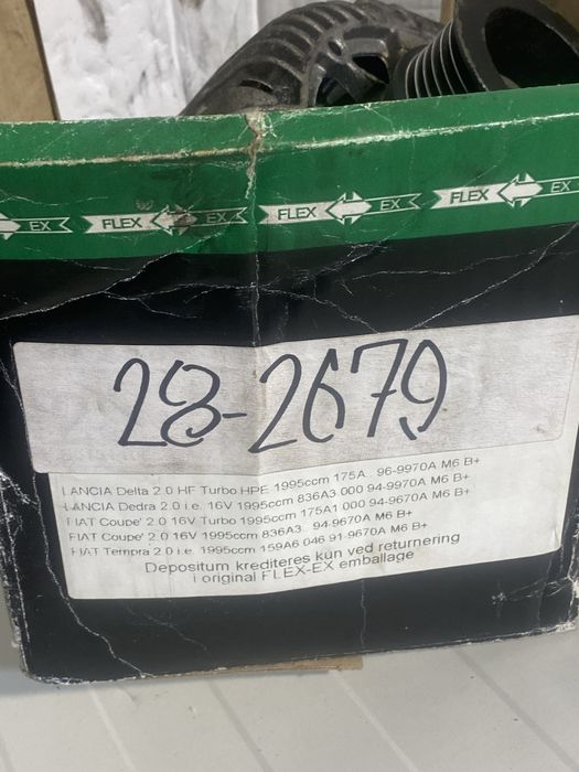 Alternator elstock valeo/282679  fiat ducato 2.8 2.5 tdi nou la cutie