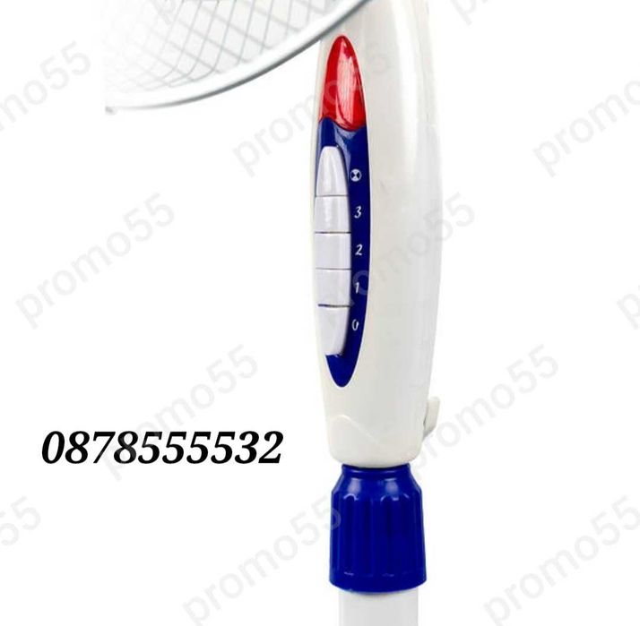 Вентилатор на стойка с регулиране на височината диаметър 40см. 40W