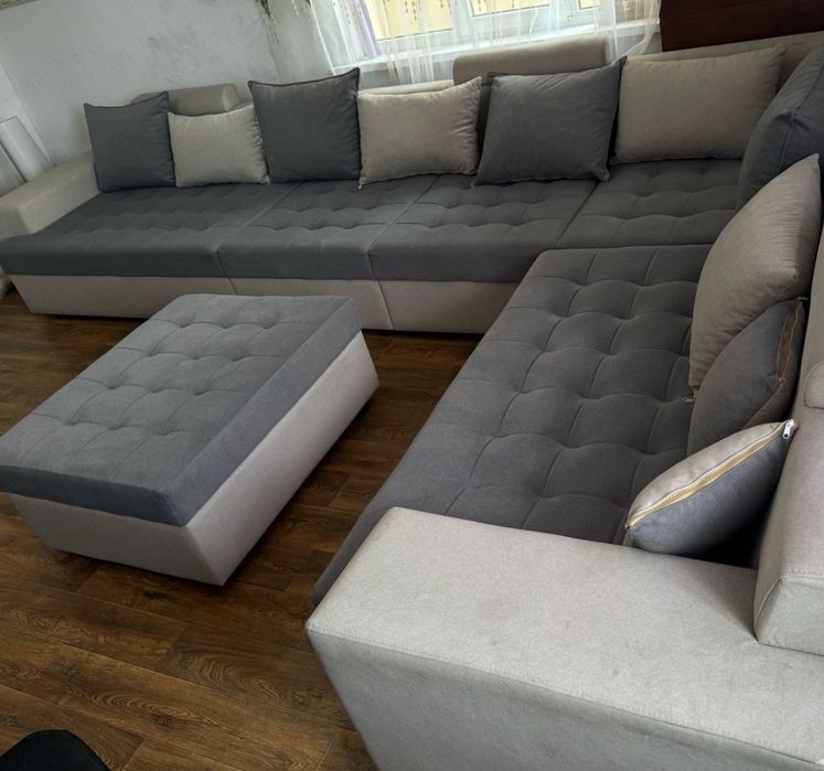 Диван, раскладной, пуфик