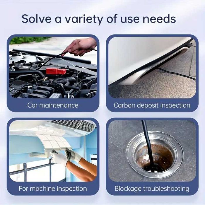 Ендоскоп с регулируема яркост кабел 5метра 4,3 инча Камера - 4 вида