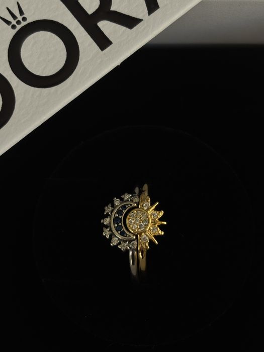 Сребърни пръстени Слънце и Луна