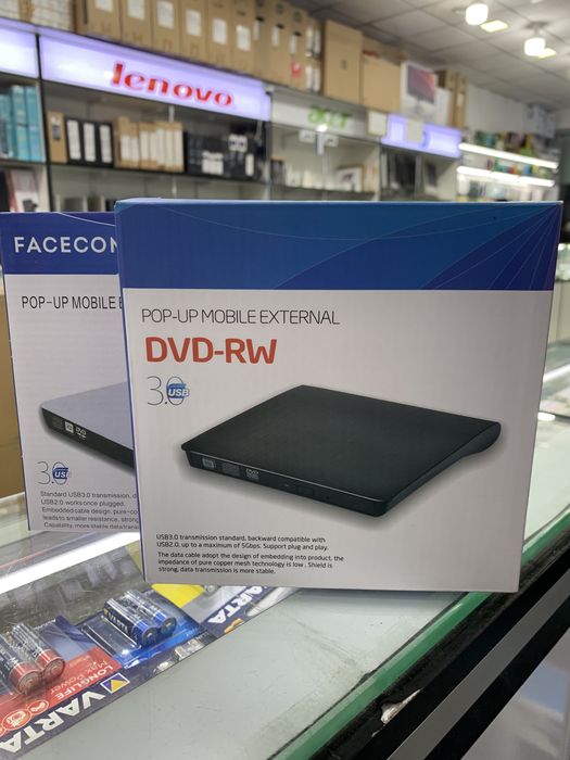 USB 3.0 DVD RW для ноутбуков и РС, гарантия 3месяц. Акция