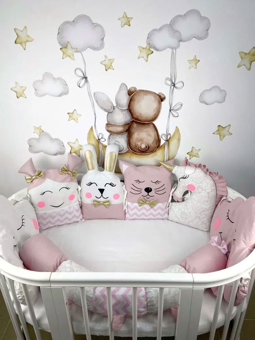 Бортики на кроватку