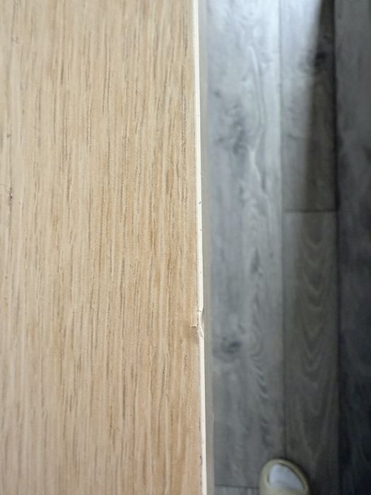 Birou IKEA LINNMON – lemn deschis, picioare gri închis