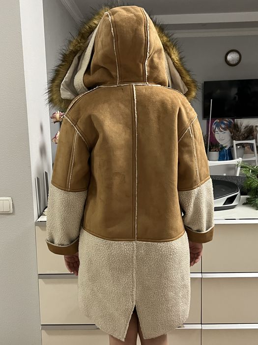 Парка-дублёнка демисезонная