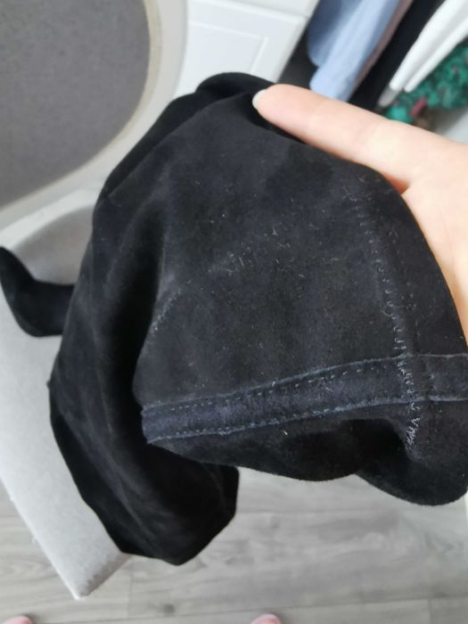 Cizme Poema peste genunchi din piele naturala strech