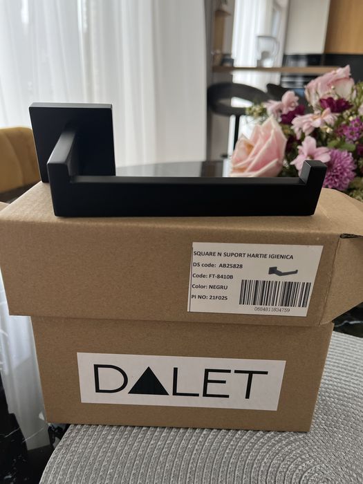 Cuier suport prosoape si suport hartie igienica Delta Studio D