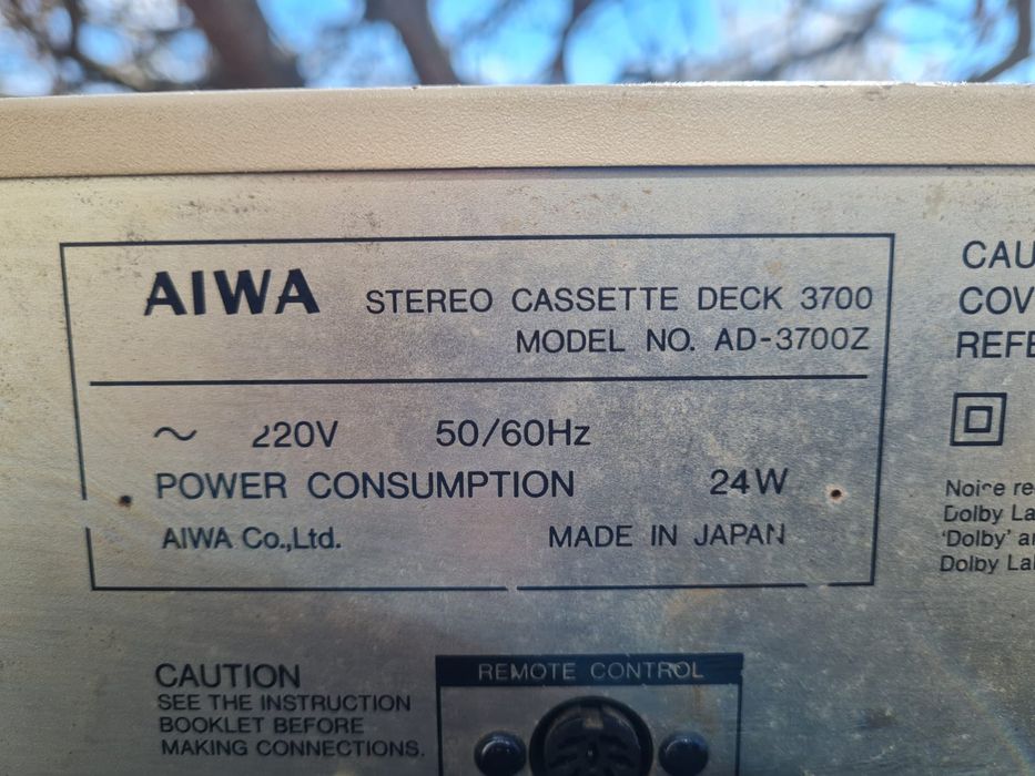 Casetofon deck Aiwa AD3700 3 capete Ploiesti • OLX.ro