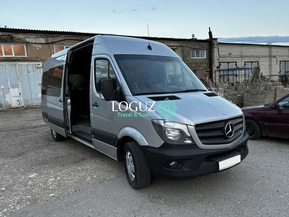 Sprinter minibus for trips to the mountains cities abroad with guide