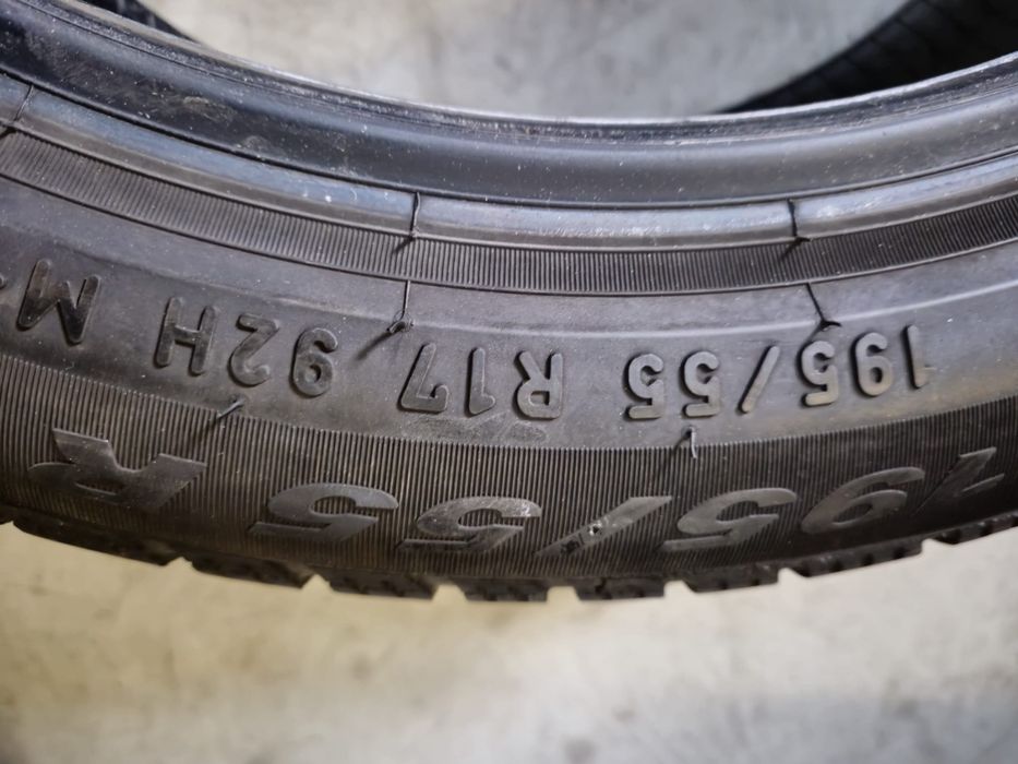 4 anvelope iarna Pirelli 195 55 17 stare buna