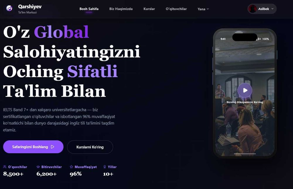 Premium web-sayt yarataman | Telegram bot | Landing Page