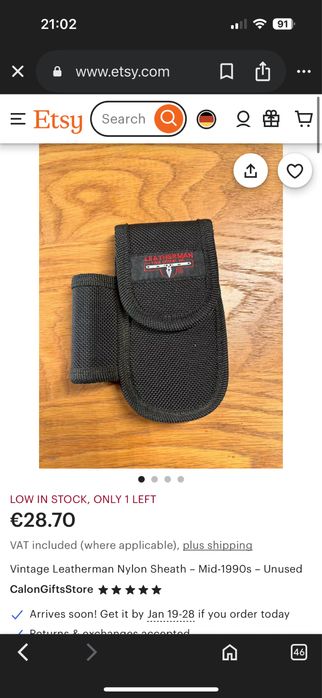 Teaca leatherman vintage, husa