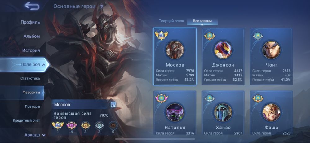 Аккаунт продам. Мобайл Легенда