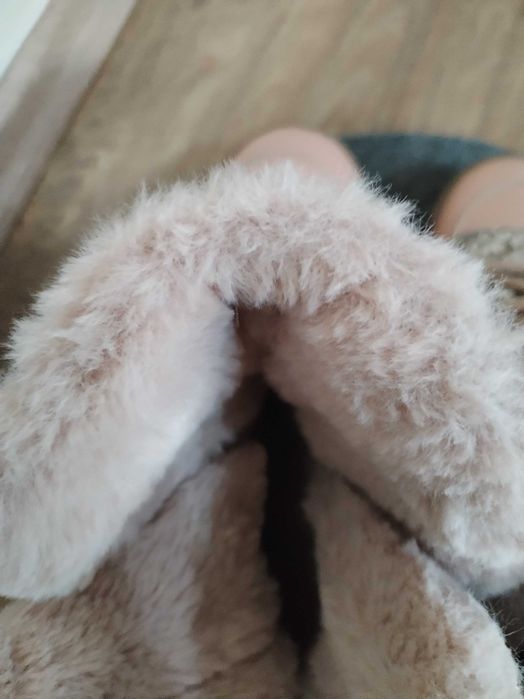 Cizme din piele imblanite si sclipici