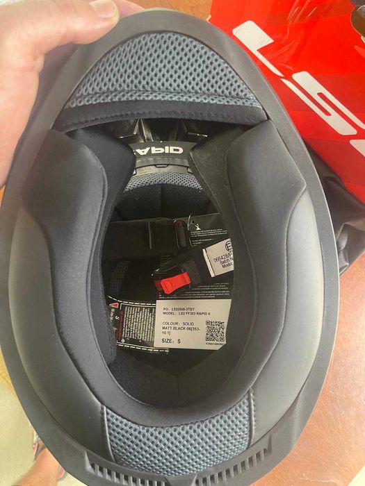 Casca integrala moto, LS2, Rapid II, Policarbonat, Protectie uv, Solid mat black - marimea S