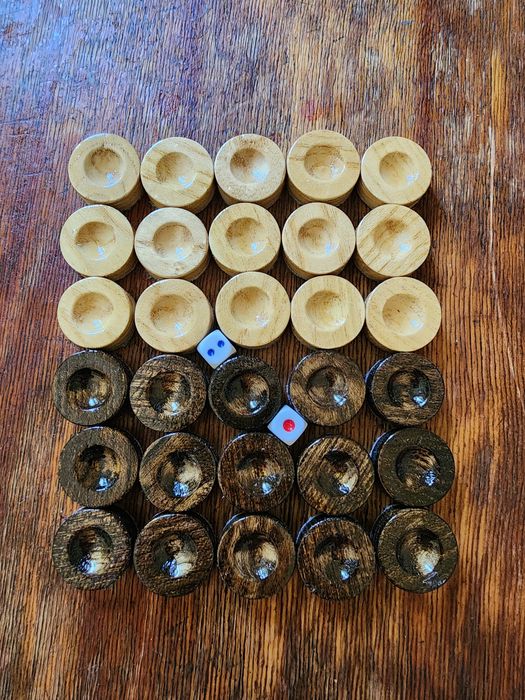 Фишки для нард орех сосна бук