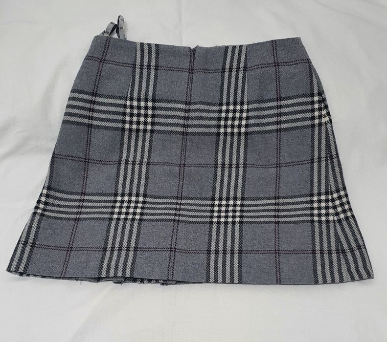 Fusta gri in carouri Jake's marimea 36 stil preppy cu