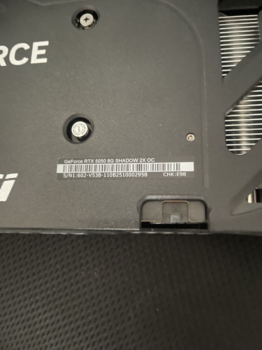 GeForce RTX 5050 8G SHADOW 2X OC