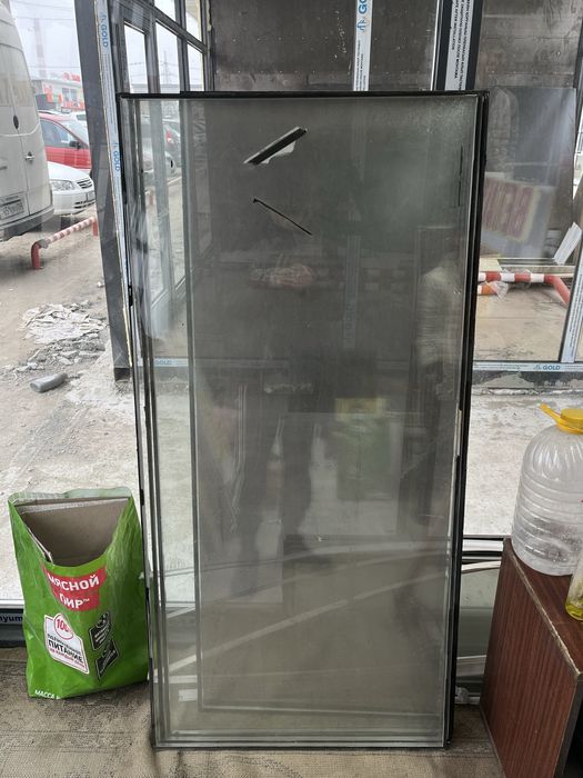 Пластиковое окно с дверами