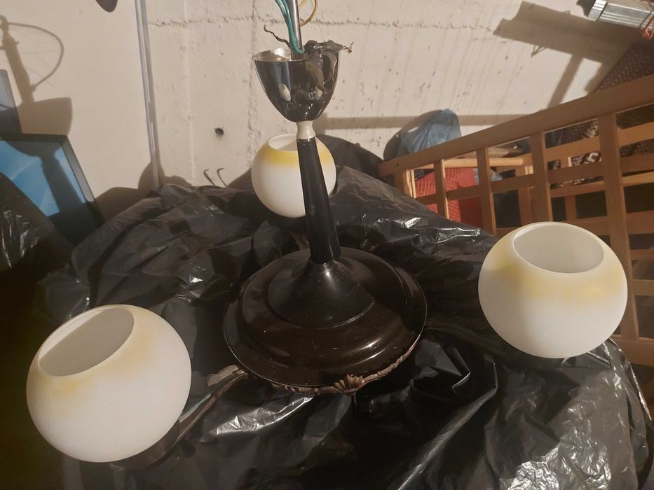 Piese Lustra sticla , frunze,petale, abajururi,plafoniera spatii umede