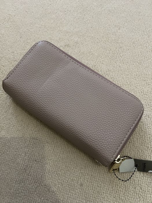 Vand portofel bej, model mare, cu 2 compatimente Meli Melo