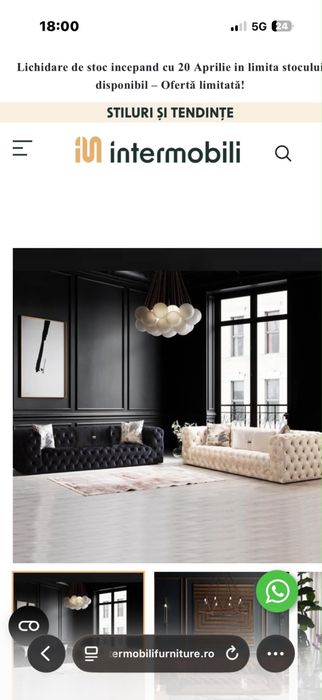 Canapea Chesterfield