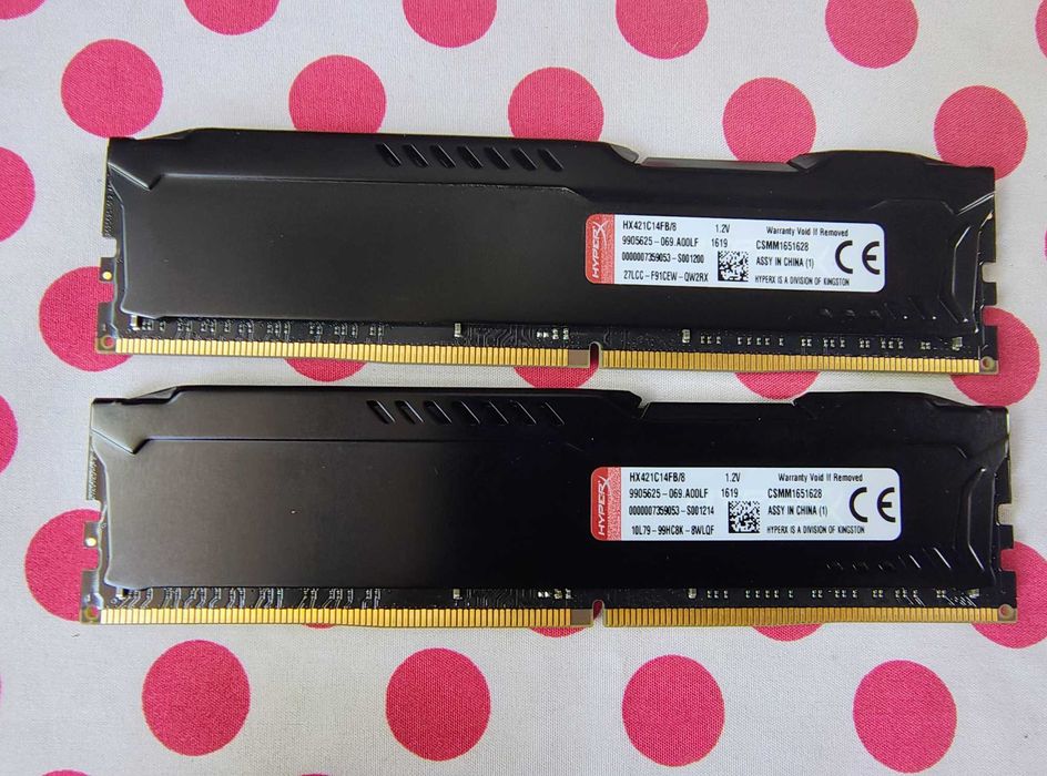 Memorie Ram HyperX Fury Black 16GB DDR4 (2 X 8 GB) 2133 Mhz.