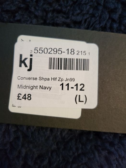 Converse Sherpa Fleece Jacket Half Zip Junior