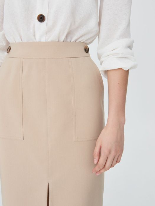 Fusta midi Sinsay cu despicatura in fata