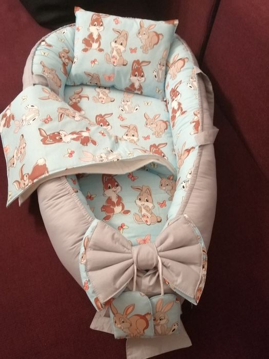 Set babynest (set babynest cu pernuta,paturica,salteluta interioara)
