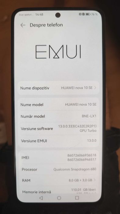 Huawei Nova 10 Se